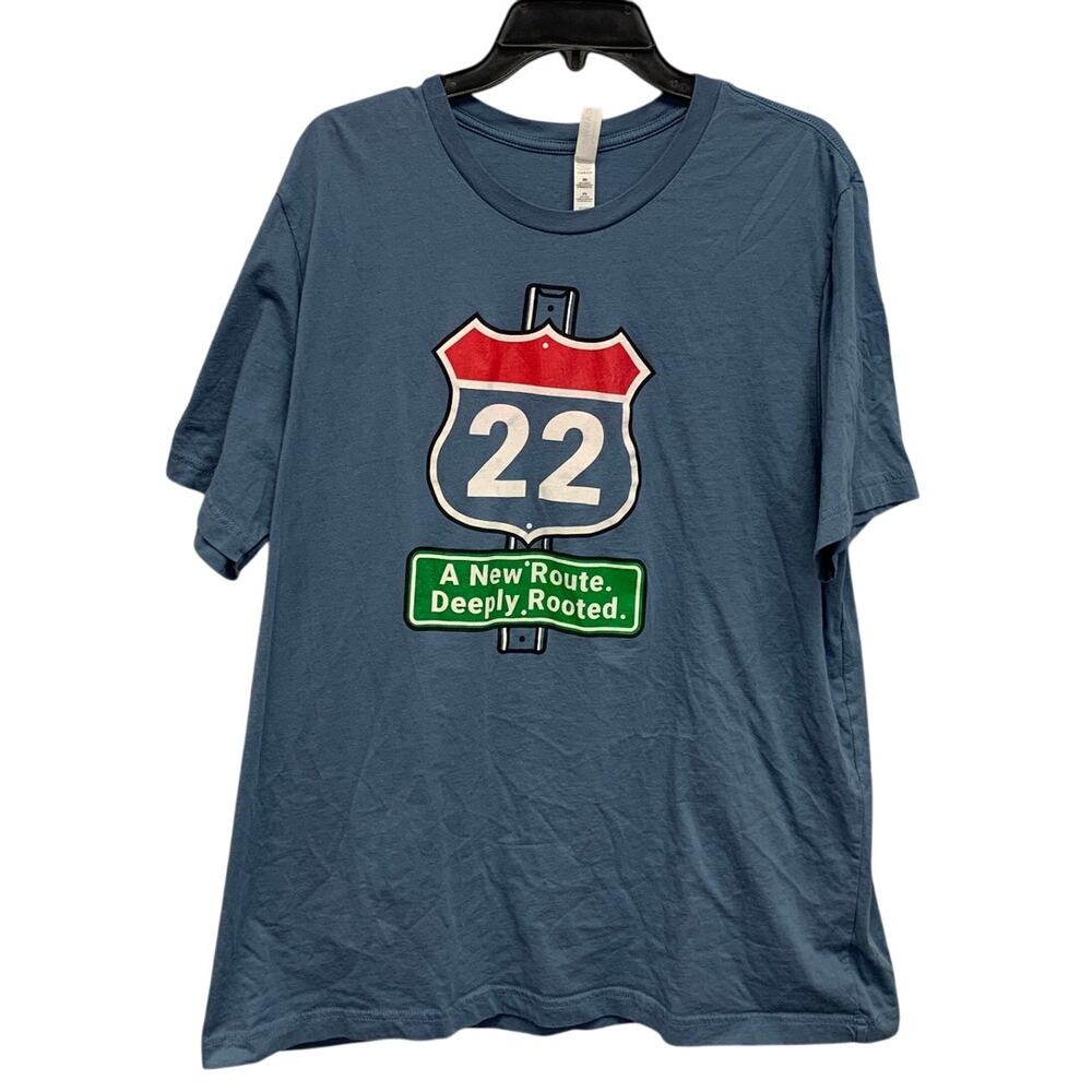 Morning Star Church Mens 2XL New Route Deeply Rooted Short Sleeve Tee Shirt